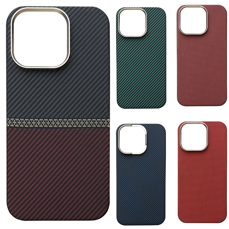 아이폰 16 프로 맥스 정품 카본 섬유 아라미드 케이스, 아이폰 16 프로 울트라 씬 경량 보호 커버 견고함