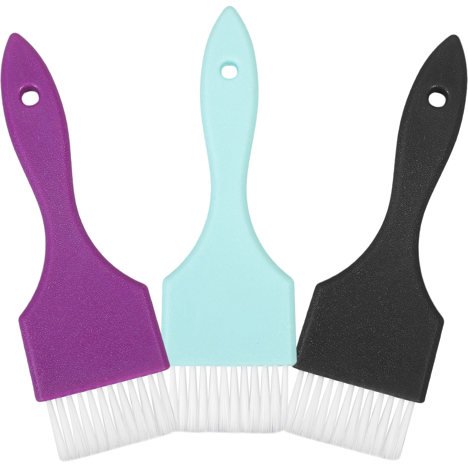 

3pcs Hair Dye Brush For Coloring Treatment Applicator Salon Home Use Soft Bristle Durable Safe Easy Diy Styling Tool