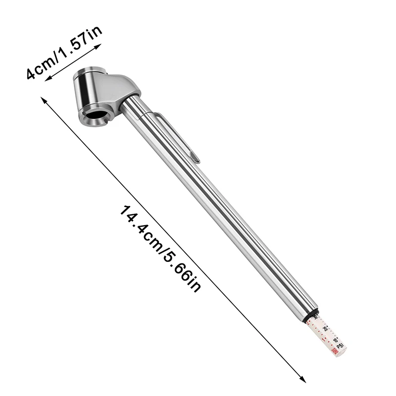 Lápis Tipo Manômetro dos Pneus, Heavy Duty, Auto, Caminhão, Motocicleta, Bicicleta Tester Pen, Ferramentas de Medição de Ar, Uso de Emergência, 10-120 PSI