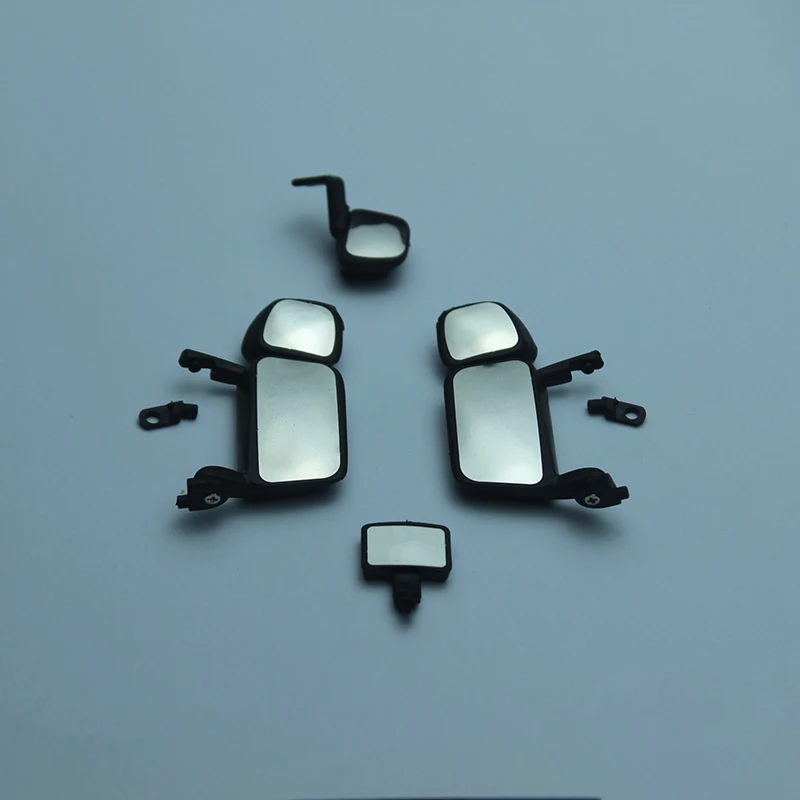 1 Pair Metal Rearview Mirror Decorate for 1/14 Tamiya RC Truck Trailer Tipper Scania R470 R620 R730 Car Diy Parts