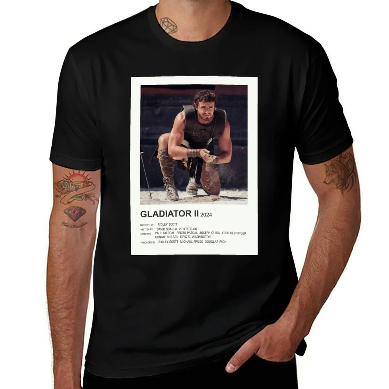 Gladiator 2 Poster T-Shirt Quick Dry Sports Short Sleeve Tee T-Shirt