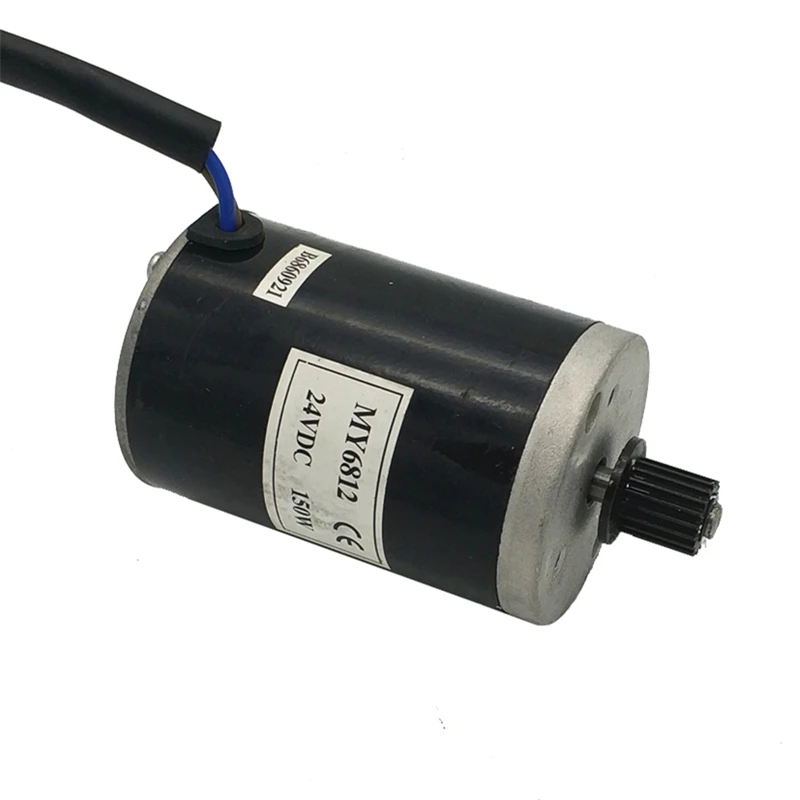 

MY6812 High Speed Brushed DC Motor 100W/120W/150W 12V/24V with Belt Pulley for Electric Scooter Conversion Kit