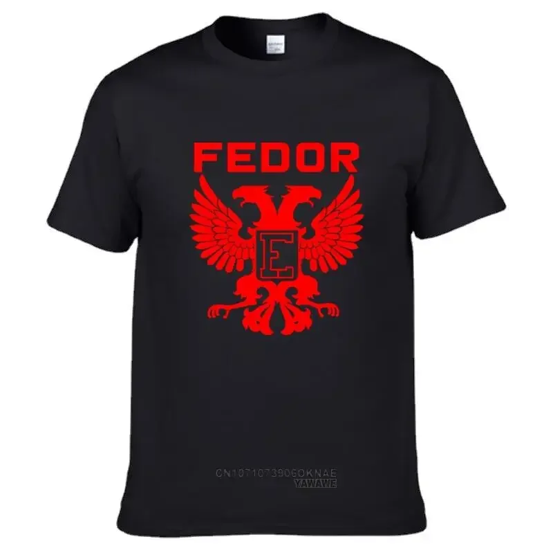 Military New Russian Eagle Fedor Summer Men Militaire Printed T Shirt Casual Fashion Modal Breathable T-shirt Short Sleeve Top