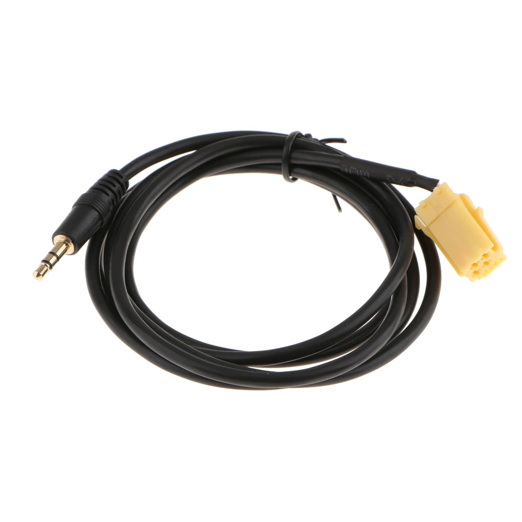 6 Pin to 3.5mm Male AUX In Audio Cable for Grande Punto Alfa 159