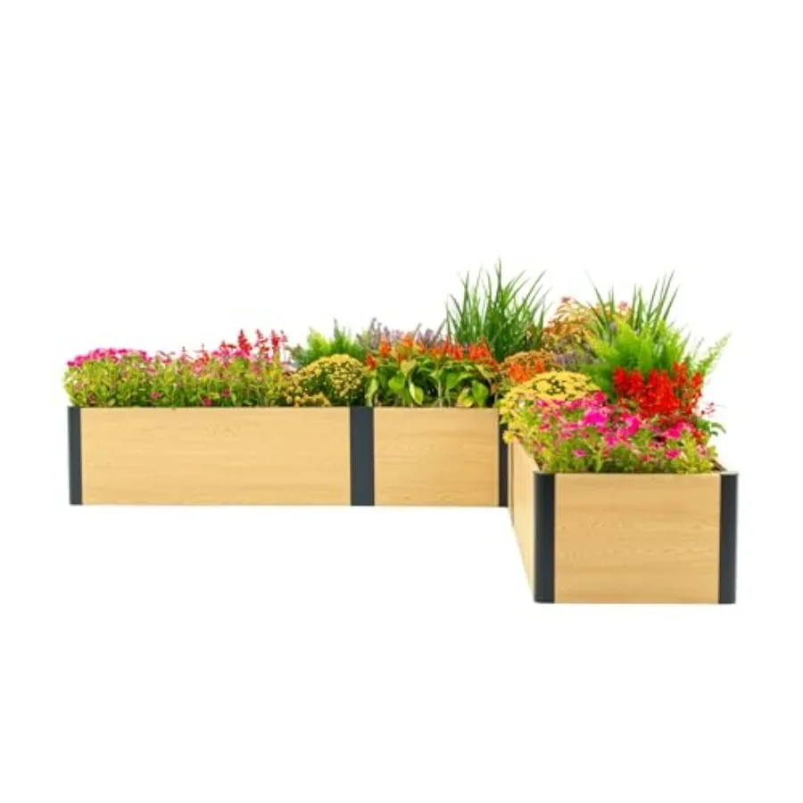 Woodgrain Series Raised Garden Bed, 16
