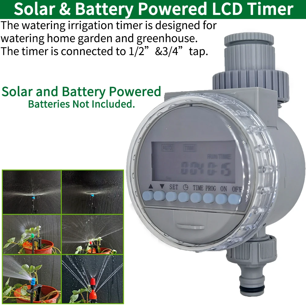 Oasis bateria słoneczna ogrodowy zasilany z zegarem nawadniania nawadniania kropelkowego System nawadniania elektroniczny automatyczny szklarniowego