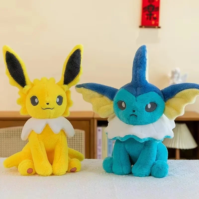 45cm Vaporeon Pokemon Jolteon Large Plush Toys Aquali Doll Cute Ornament Stuffed Plushie Pillow PokéMon Toys Gifts For kids