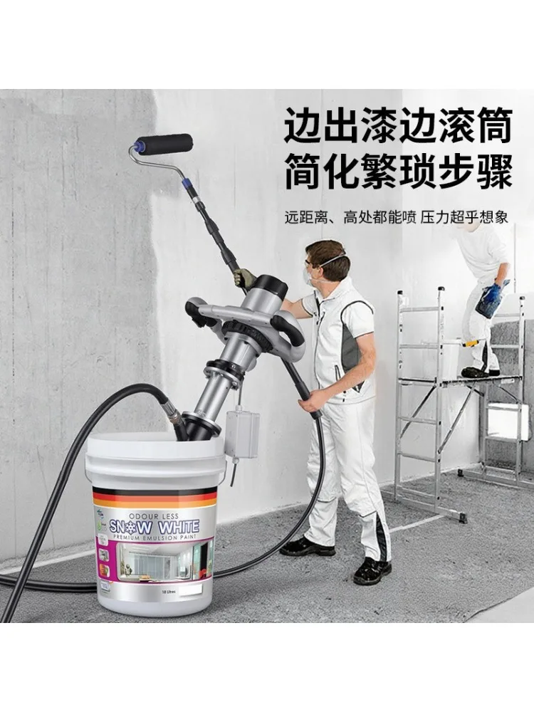 Multifunctional Electric High Pressure Sprayer Roller For Putty Real Stone Paint Coating