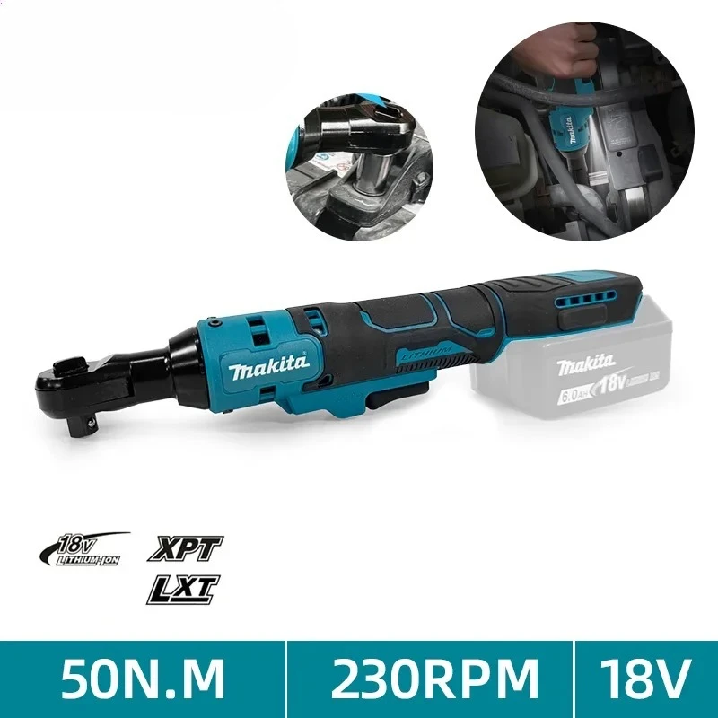 

Makita 10 мм/13 мм бесщеточный трещотка прямоугольный ключ аккумуляторный ключ с регулируемой скоростью светодиодный 18 В электроинструменты