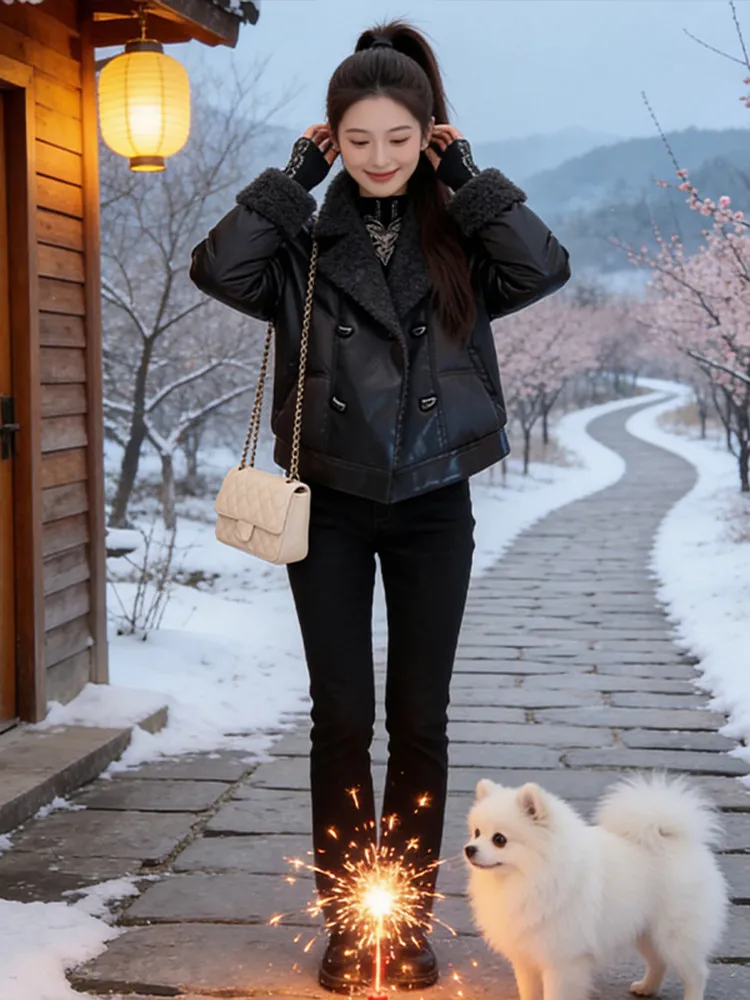 

Премиум-куртка Bla из хлопка для женщин, зимняя утепленная верхняя одежда, пальто с длинными рукавами, свободного кроя, с внутренними карманами