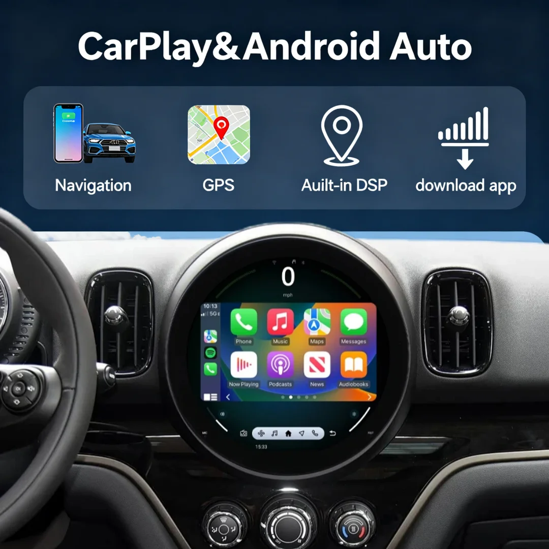 

11.7 INCH Android 15 For BMW Mini Cooper F60 2017-2023 Carplay OLD TO NEW Auto Car Navigation Stereo Multimedia Player 256GB GPS