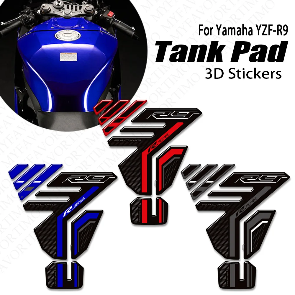 

Motorcycle Protection Kit for YZF-R9 YZFR9 YZF R9 2025 - 2026 Tank Pad Cap Grips Gas Fuel Knee Stickers Decals