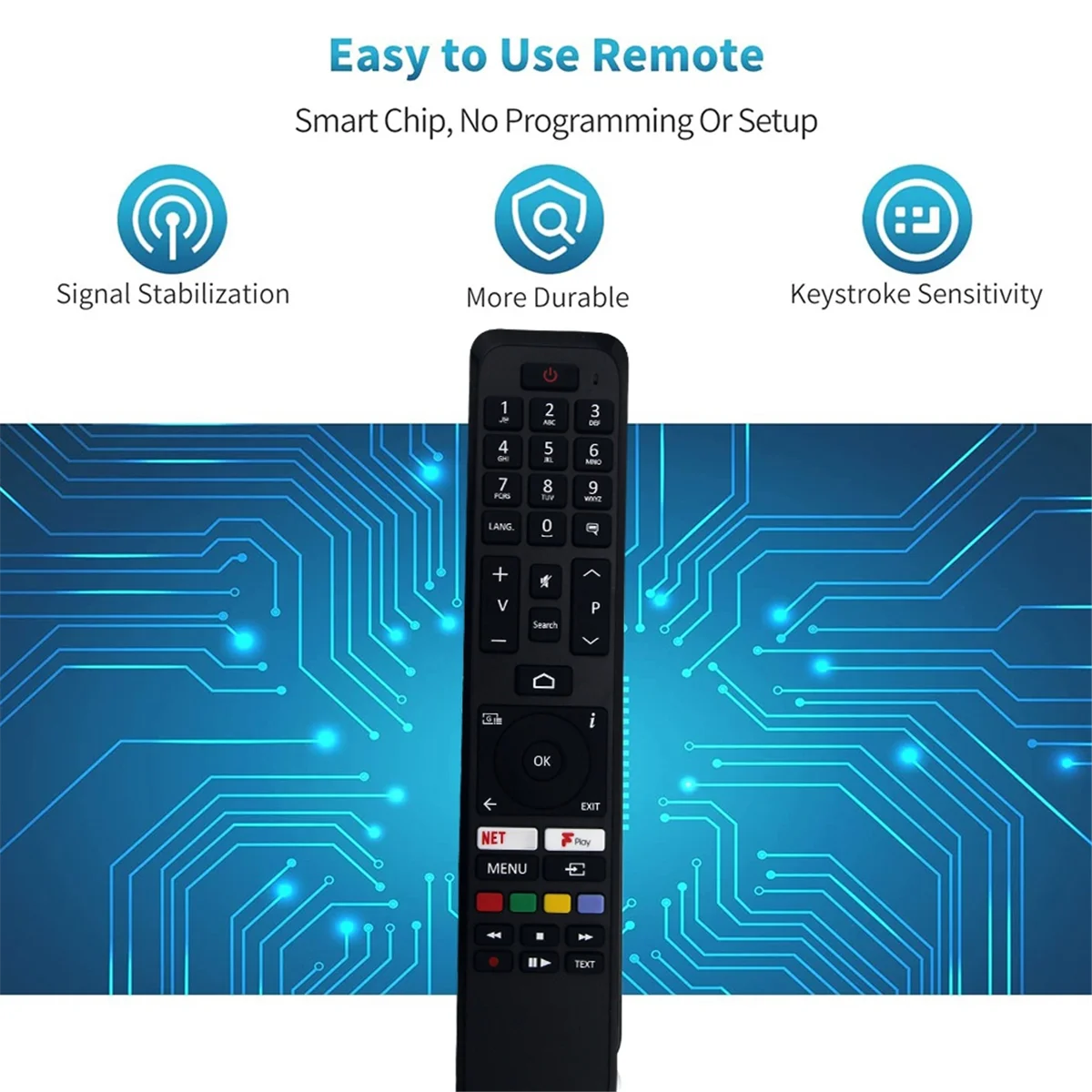 A57G-CT-8555 استبدال جهاز التحكم عن بعد للتلفزيون الذكي توشيبا 58UA2B63DB 55UA3A63DG 65UA4B63DA