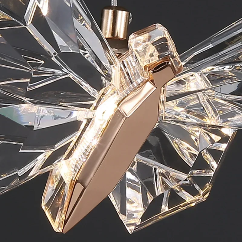 

Nordic LED Butterfly Wall Lamp Indoor Lighting Fixture Living Bedside Bedroom Hotel TV Modern Home Decoration Light Sconces