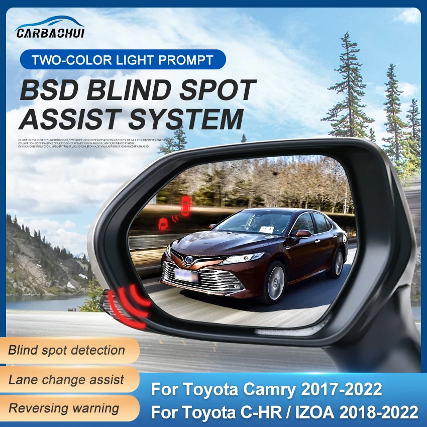 BSD, BSM, BSA, Sistema de Detecção de Ponto Cego de Carro, Radar, Sensor de Estacionamento para Toyota Camry, CHR, IZOA, 2017-2022
