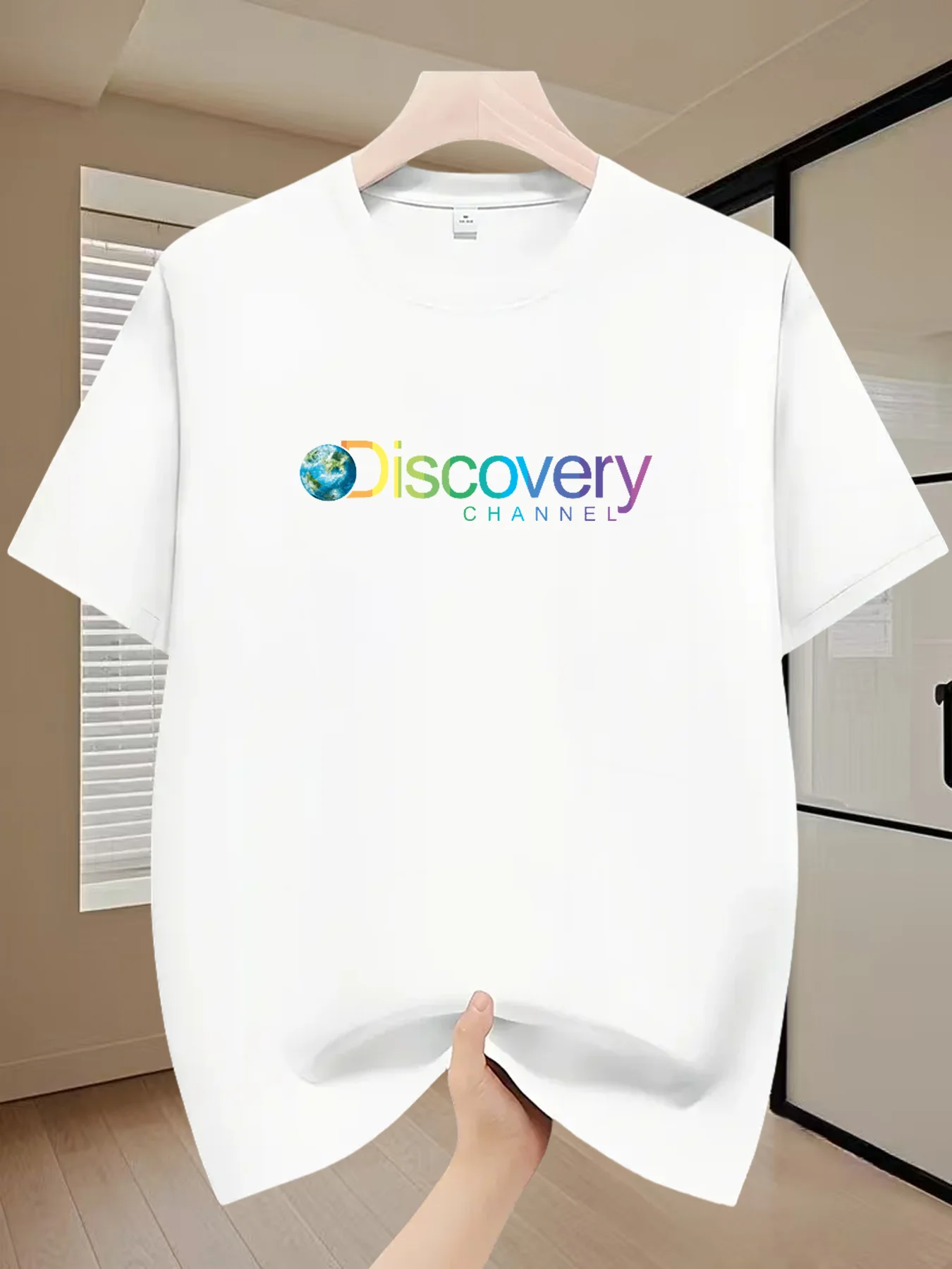 

Men's Summer Outdoor Casual T-Shirt Round Neck Simple Running Gym Wear Thin Breathable Quick Dry Short Sleeves