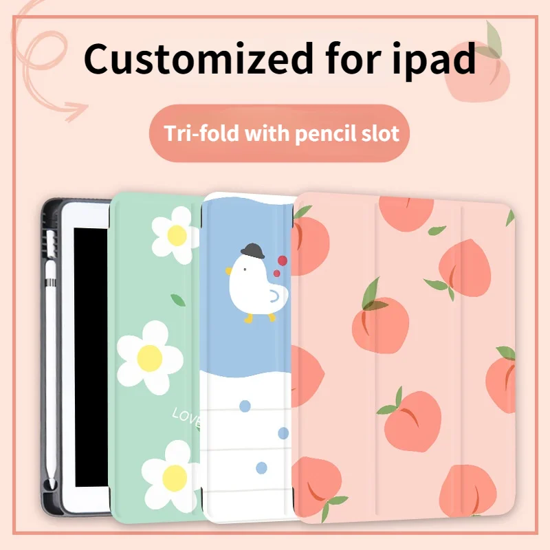 

Daisy case for ipad Air 4 iPad Pro 2020 Case Cute Air 1 8th Generation 7th 12.9 Pro 2018 Mini 5 Cover Silicone For 10.5