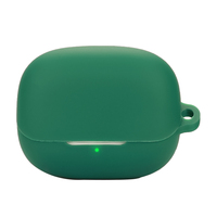 For Xiaomi Redmi Buds 5 Pro Silicone Case with Anti Lost Buckle Bluetooth-Compatible Earphones Protective Cover - Blackish Green