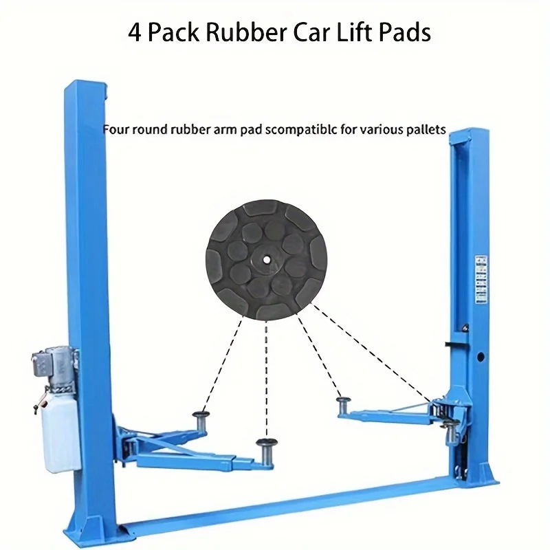 Picture 5: Black Rubber Jacking Pad For Car Lift Anti-Slip Surface Tool Rail Protector Heavy Duty For Car Lift Repair Tools