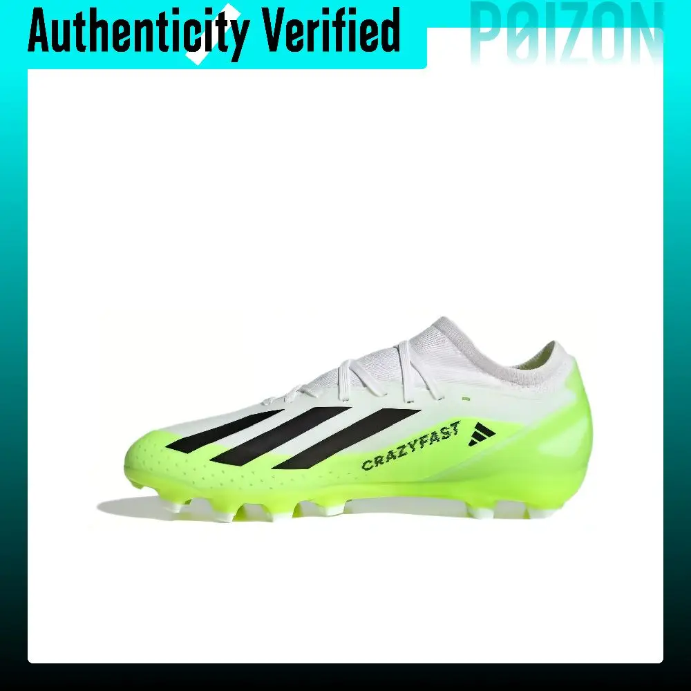 Adidas X Crazyfast.3 Artificial Turf Slip Resistant Abrasion Resistant Soccer Shoes Unisex Green ID9344