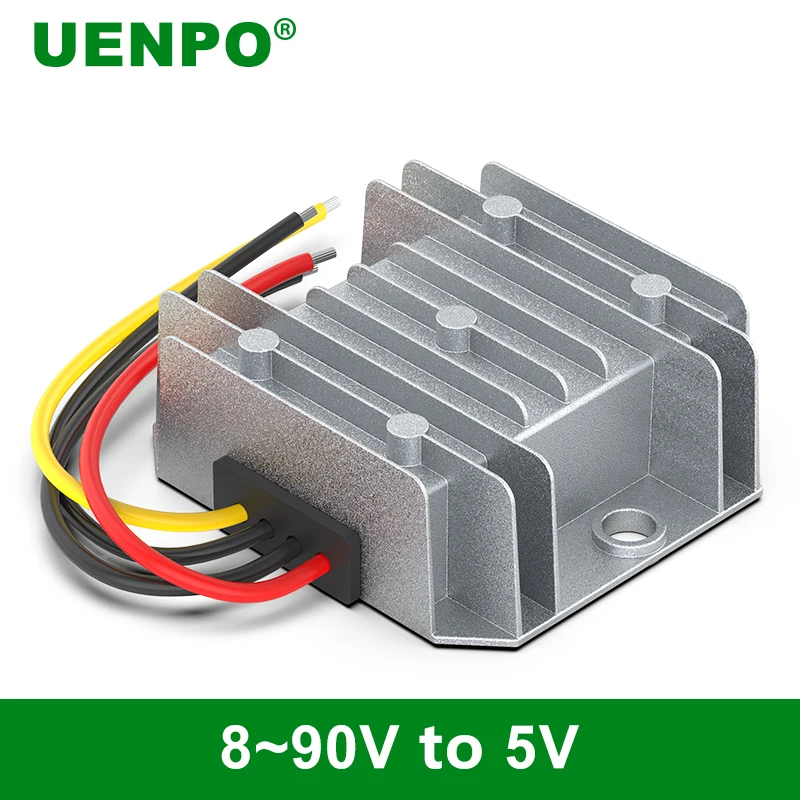 8V-90V to 5V DC power converter 48V to 5V step-down module 60V/72V to 5V on-board step-down converter 12V24V to 5V inverter