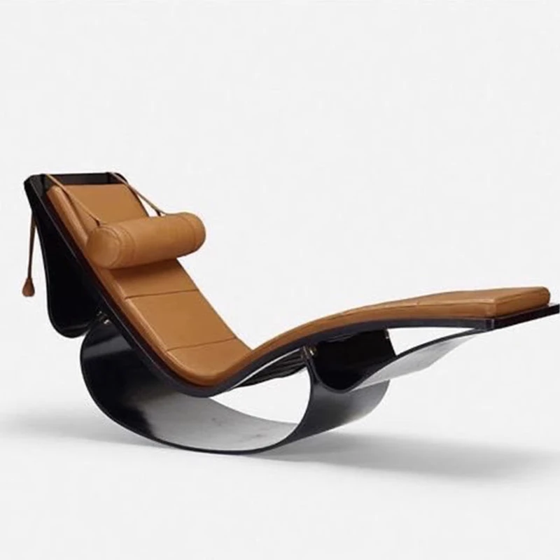 

Nimai coconut chair bed and breakfast recliner rattan villa lightluxury Nordicdesigner courtyard leatherminimalist rocking chair