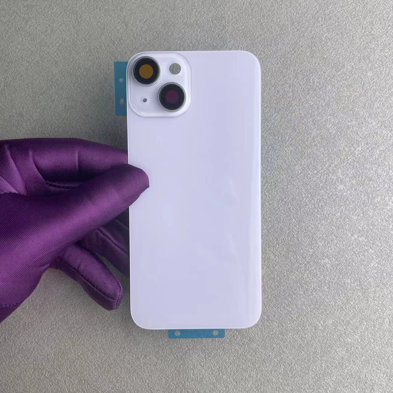 1 Stück Rückglas für iPhone 14 und 14 Plus, mit integriertem MagSafe-Magnetring, Ersatzteil zur Reparatur einer beschädigten Rückseite des Telefons. – Detail 7