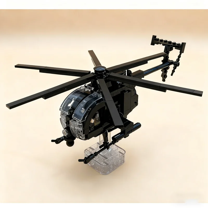 418 elementów MOC MH 6 Mały Ptak Model Klocki Konstrukcyjne Prezent na Boże Narodzenie Zabawki Składanie DIY Kreatywna Pomysłowa Edukacyjna Klockowa Zabawka