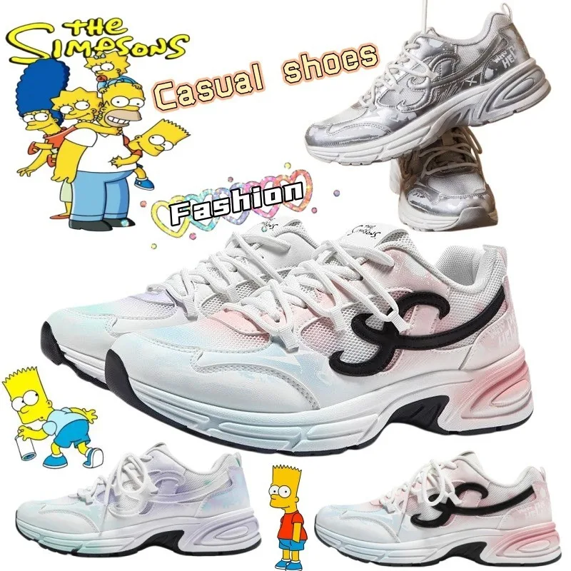 

The Simpsons sneakers, cute and fashionable cartoon creative student breathable mesh lightweight dad shoes, gift for friends