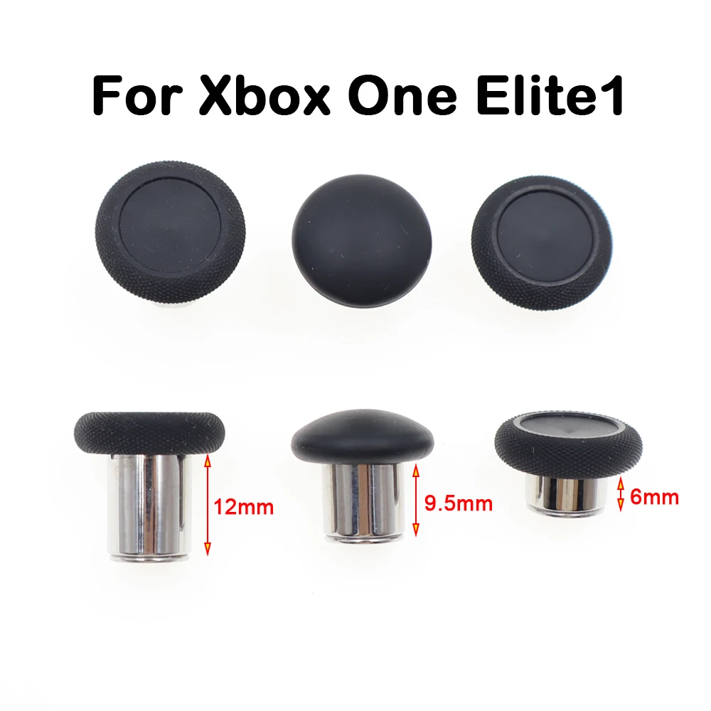 1pair Metal Joystick Thumb Grip Caps For Xbox One Elite 1 Series Controller High Middle Low Buttons Accessory