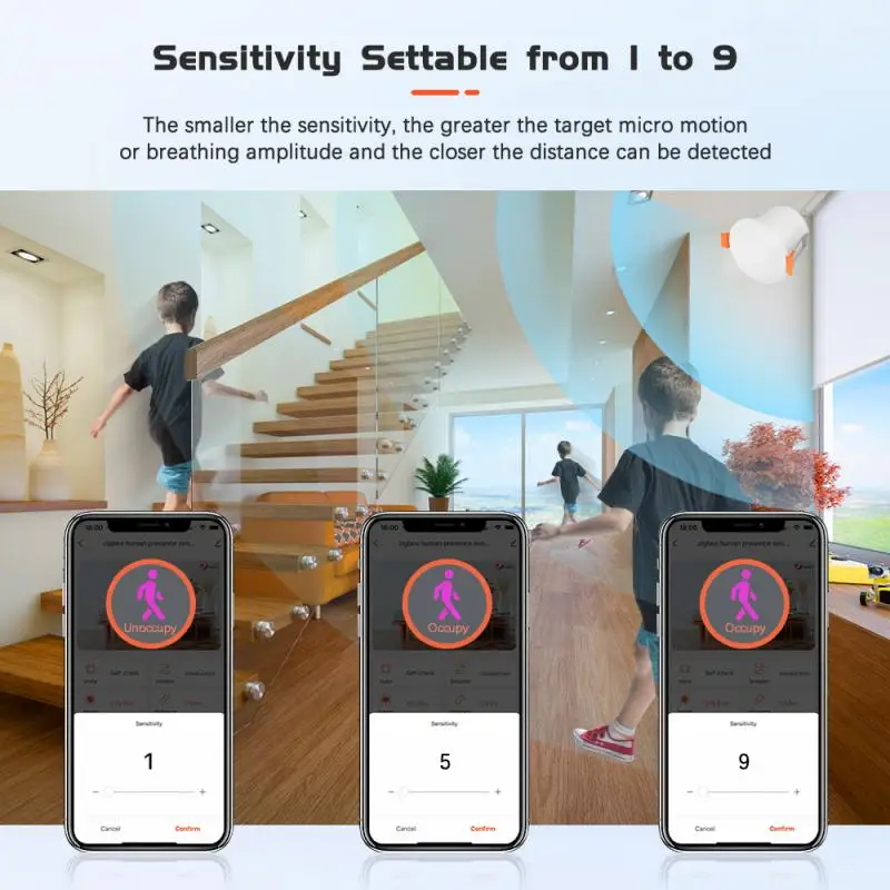 ZigBee-Detector de Presença Humana, Wi-Fi, Tuya Smart Life, ZigBee, Micro Radar, Sensor de Movimento Pir, Detecção de Luminância, 5.8G, 24G