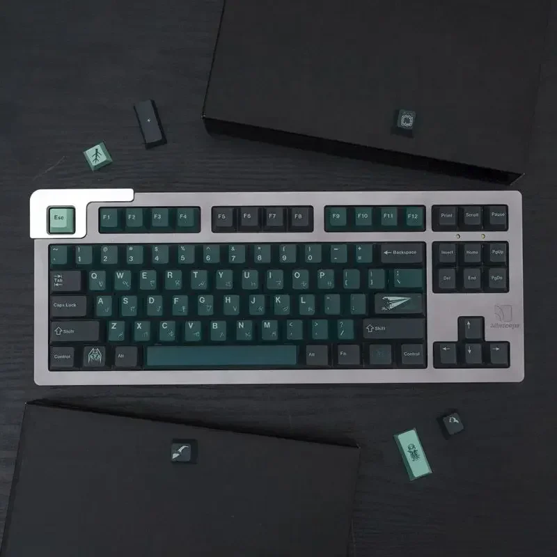 Abyss Keycap Green Original Height PBT Sublimation Personality Mechanical Keyboard 61 87