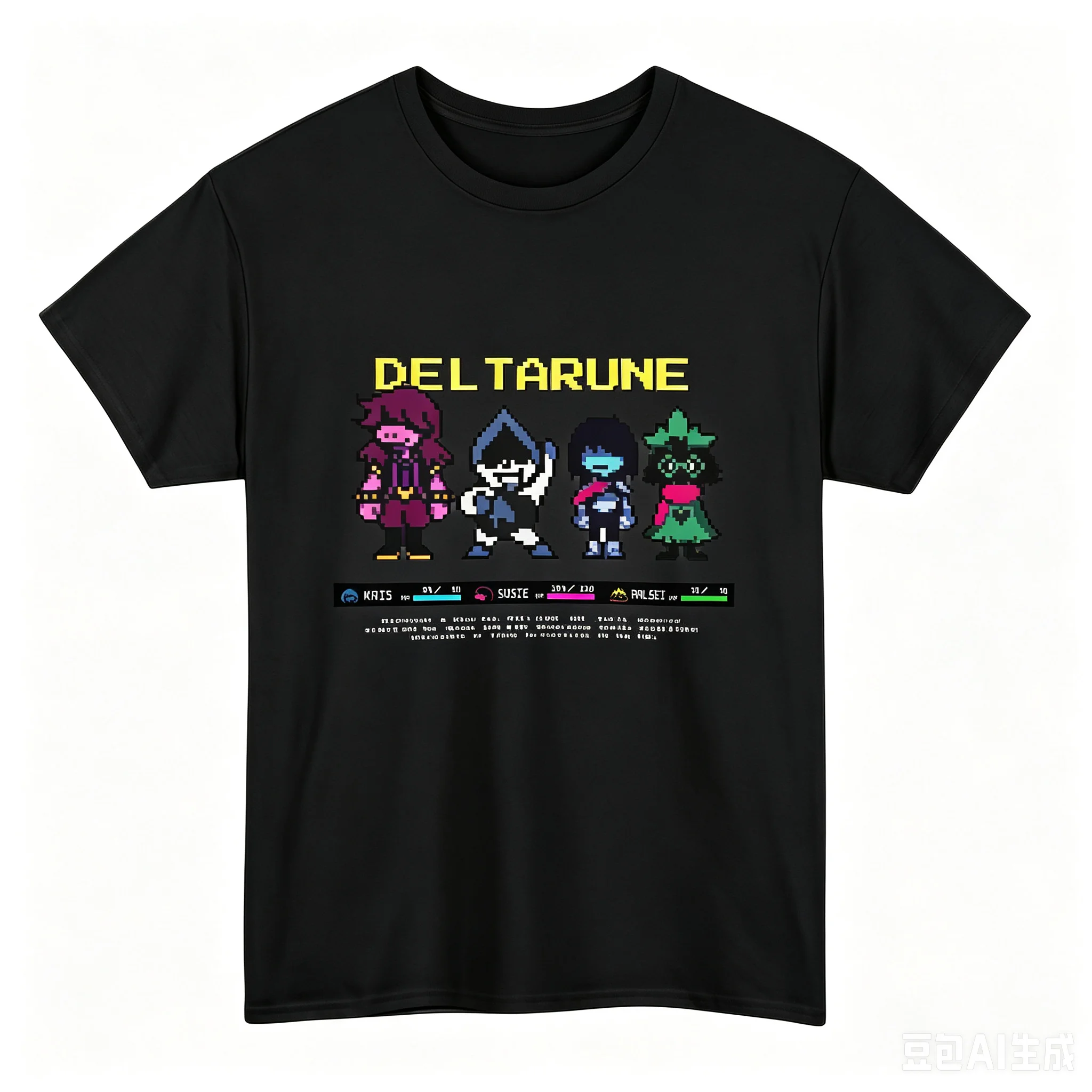 Deltarune Pixel Art T-shirt Retro RPG Gamer T-shirt 2026 Summer New Men Women Clothing Cotton Oversized T-shirt Street Wear Y2K