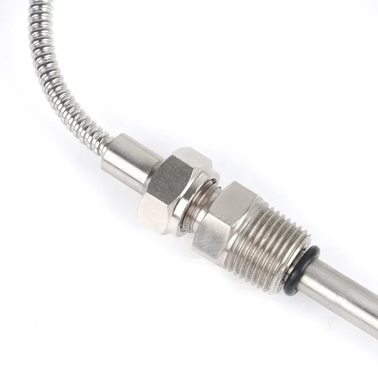 WTZ-63 エッジ付きアキシャルステンレス鋼圧力温度計、ライン長さ 3m、ネジ 1/2、プローブ 10*100mm。 C.