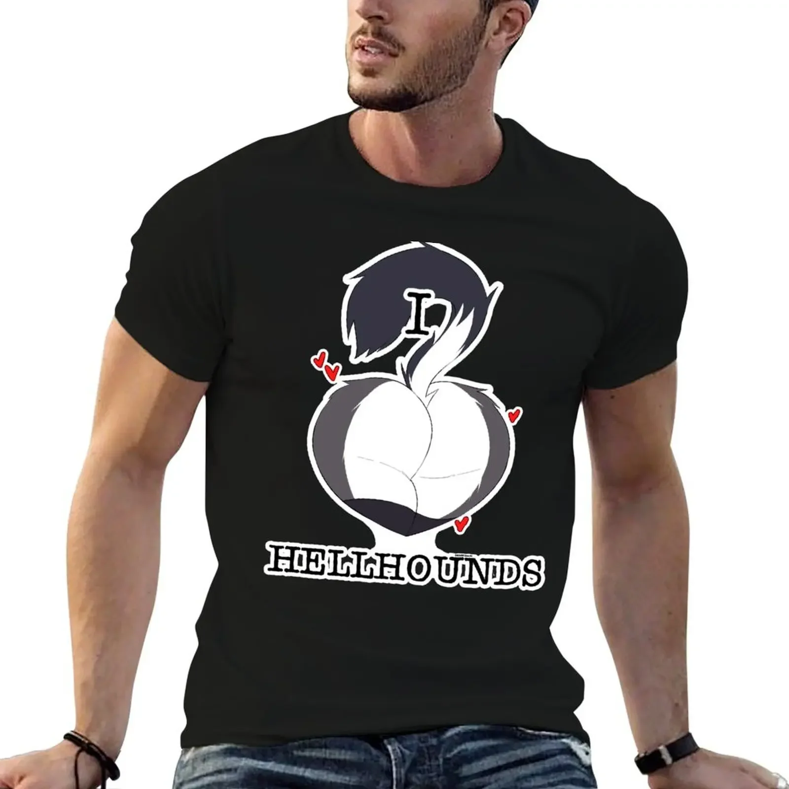 I HEART HELLHOUNDS - LOONA BUTT T-Shirt graphic shirts plus size tops mens graphic t-shirts anime