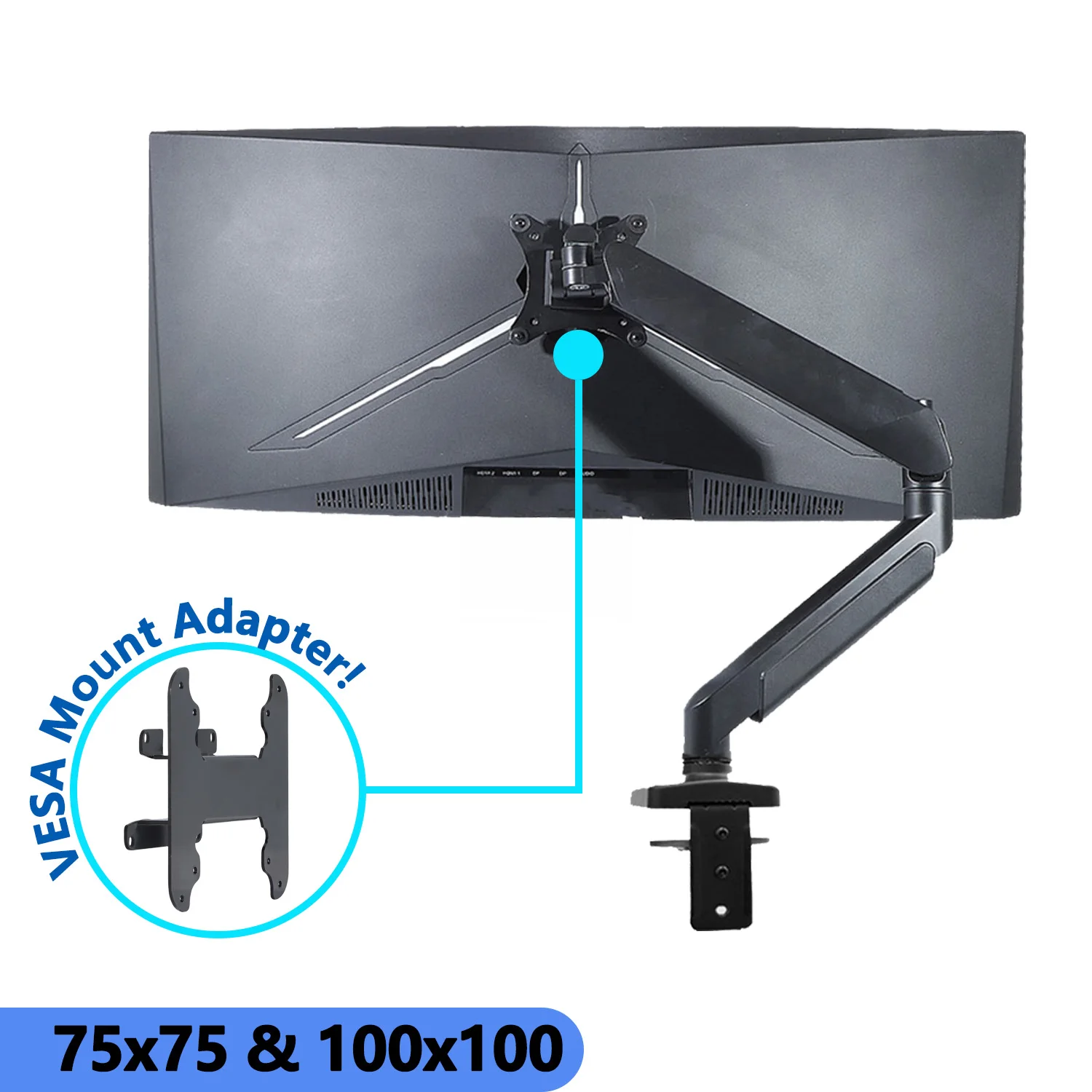 Brand New Wall Mount Bracket for Sceptre C355B-3440UN1 C355B-QUN168 V3L6W Zero-G VESA Adapter 75x75 & 100x100 for Monitors Arms