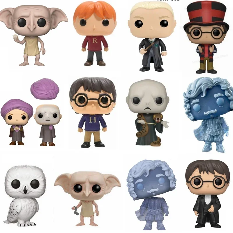 FUNKO POP NEWest MOLFAY#13 VOLDEMORT#85 with snak HEDWIG dobby moody Vinyl Action Figures Model Toys for Children Gift