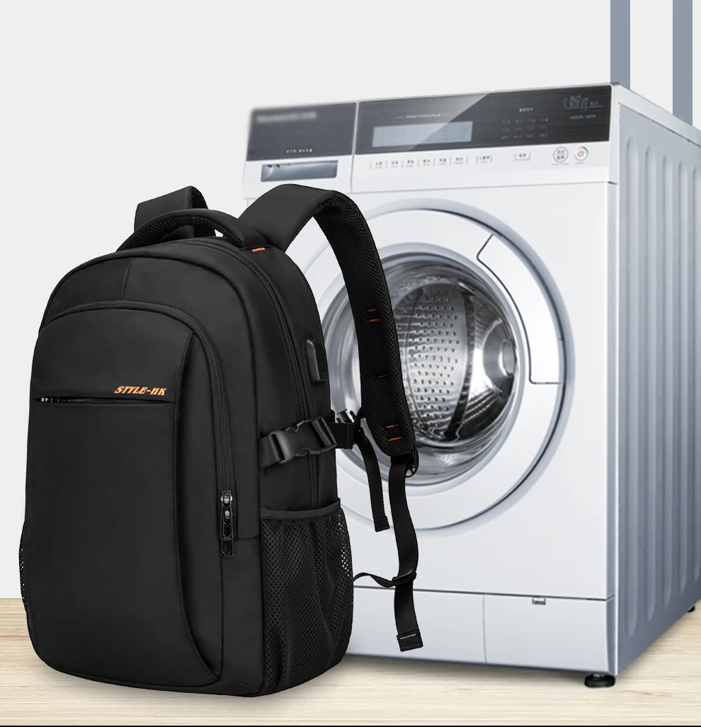 Heroic Knight Multifunktionaler Herren-Rucksack, passend für 15,6-Zoll-Laptops, modischer wasserdichter Schulrucksack, USB-Anti-Diebstahl-Reisetasche für Herren – Detail 3