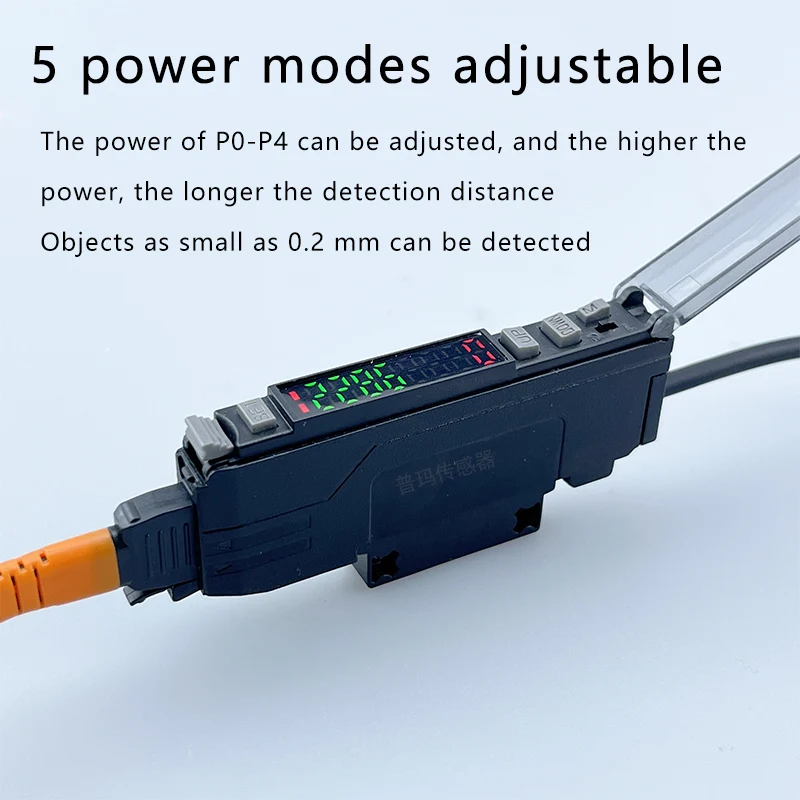 

The color optical fiber amplifier and optical fiber sensor accurately identify white light color optical fiber sensor