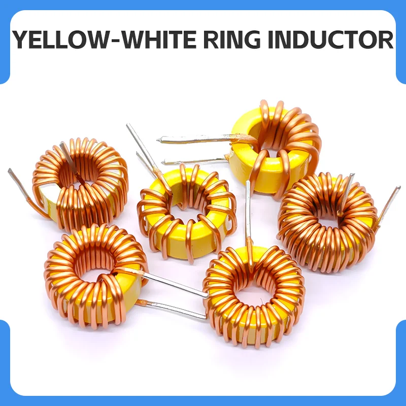5026B 5/10/33/47/68/120/150/330uH Ring Inductor Toroidal Coil Yellow and White Ring Iron Powder Inductor