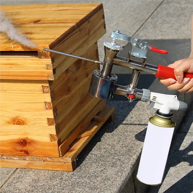 【FITTING】Oxalic Acid Atomization Fog Machine Lengthen Bee Mite Treatment Heated Smoker Device Beekeeping Tool