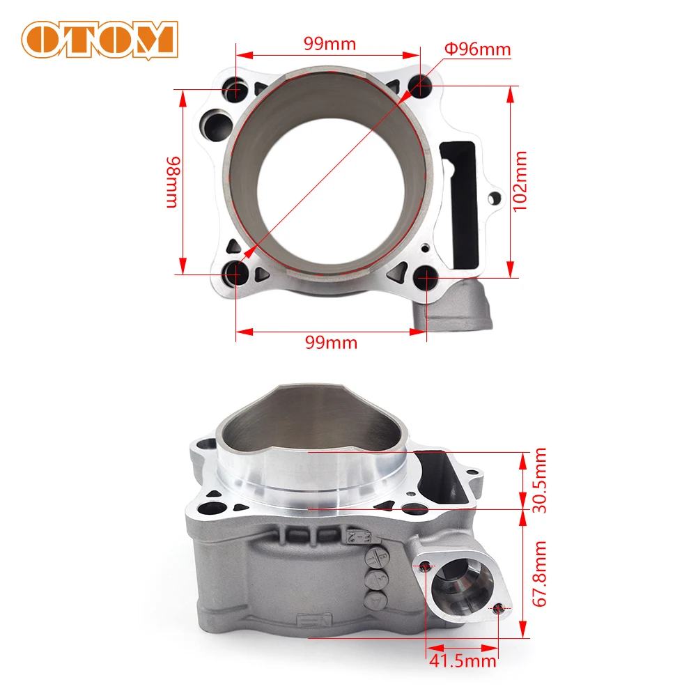 OTOM CRF 450 CRF450R Dirt Bike Motorcycle Engine Parts 96mm Cylinder Block For HONDA CRF450R 04-08