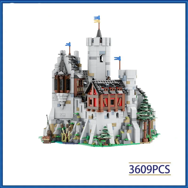 

MOC-24877 lowenstein Castle static scene educational building block ornaments, building blocks splicing castle.