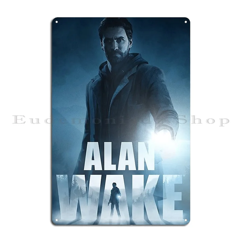 Alan Wake Rix 7 Metal Plaque Poster Rusty Customize Customize Funny Party Tin Sign Poster