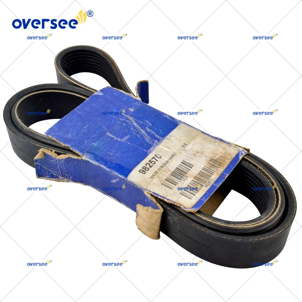 Genuine Ribbed V Belt 982570 for Volvo Penta D9 D11 Engine 8PK1575 OEM New Belts