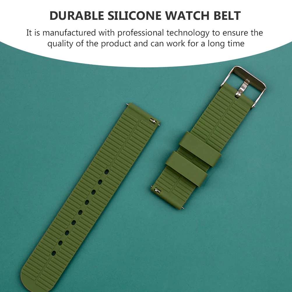 

Silicone Durable Durable Silicone Watch Belt Premium Smartwatch Bracelet Comfortable Wristband For Men Women Watch Accessories