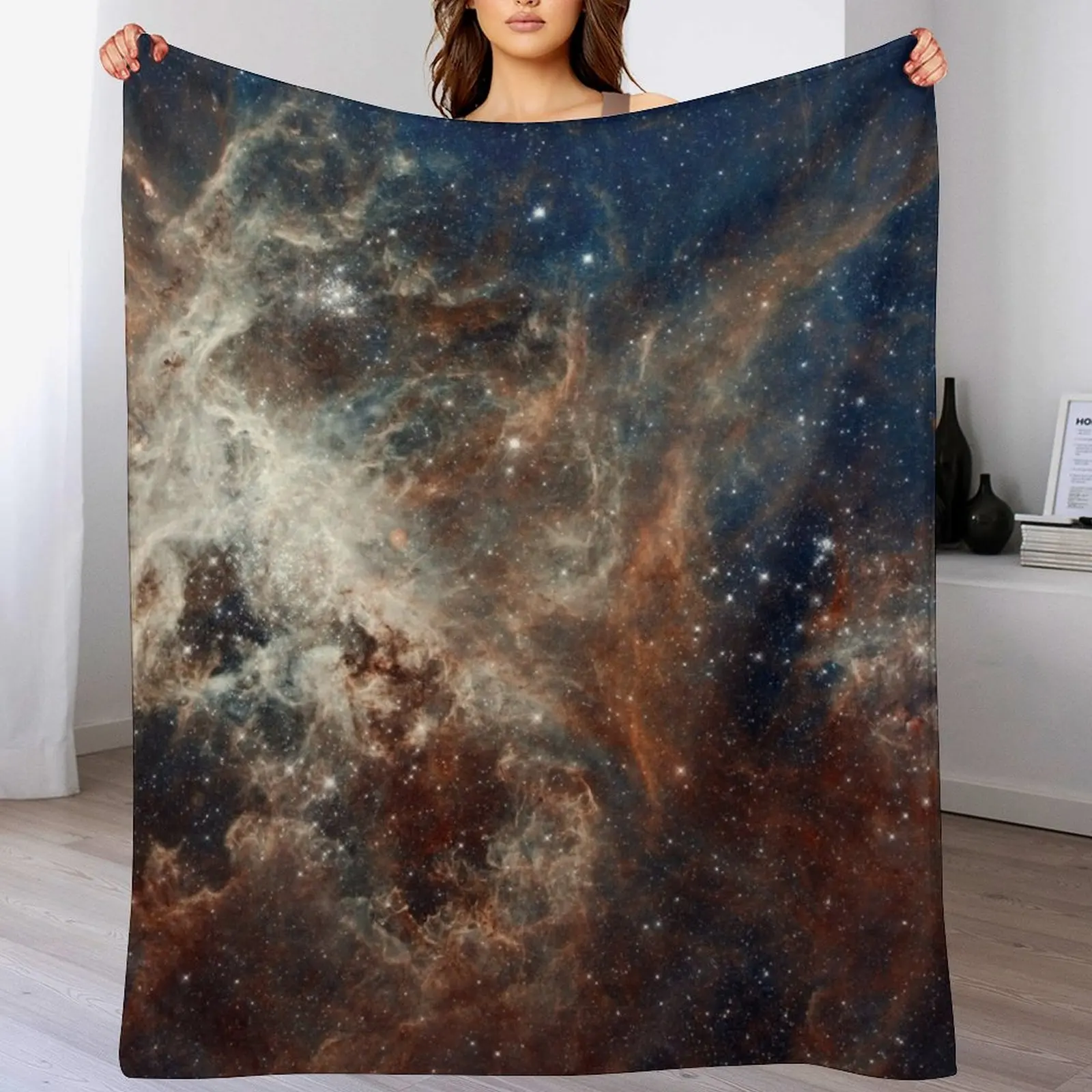 

Space Doradus Nebula Galaxy Stars Throw Blanket Loose Cute Blankets