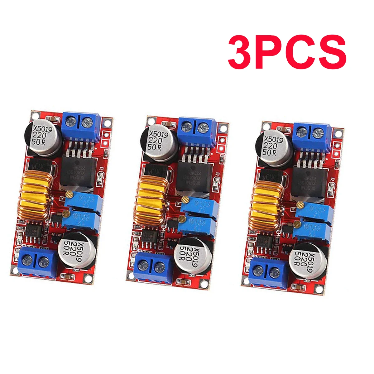 3pcs 5A DC-DC Adjustable Buck Converter XL4015 4-38V to 1.25-36V Step Down Power Supply Voltage Regulator Power Module