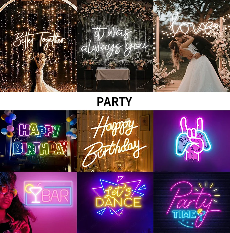Personalized Neon Sign Custom LED Neon Sign USB Powered Multi Font Color For Home Bar Commercial Sign Large Wall Decoration Neon