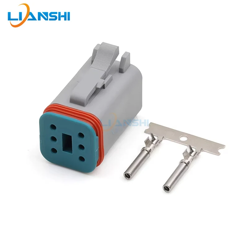 6 Pin AT06-6S-RD01 Waterproof Automotive Plug Connector Sheath with Terminal For Universal Car Engine Wiring Harness